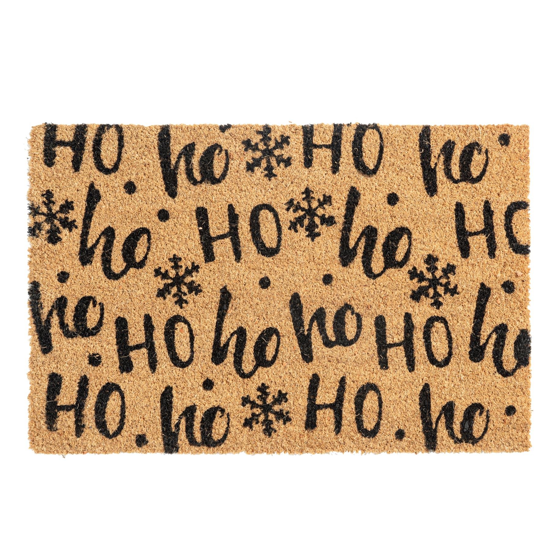 Nicola Spring Christmas Coir Door Mat - Ho Ho Ho