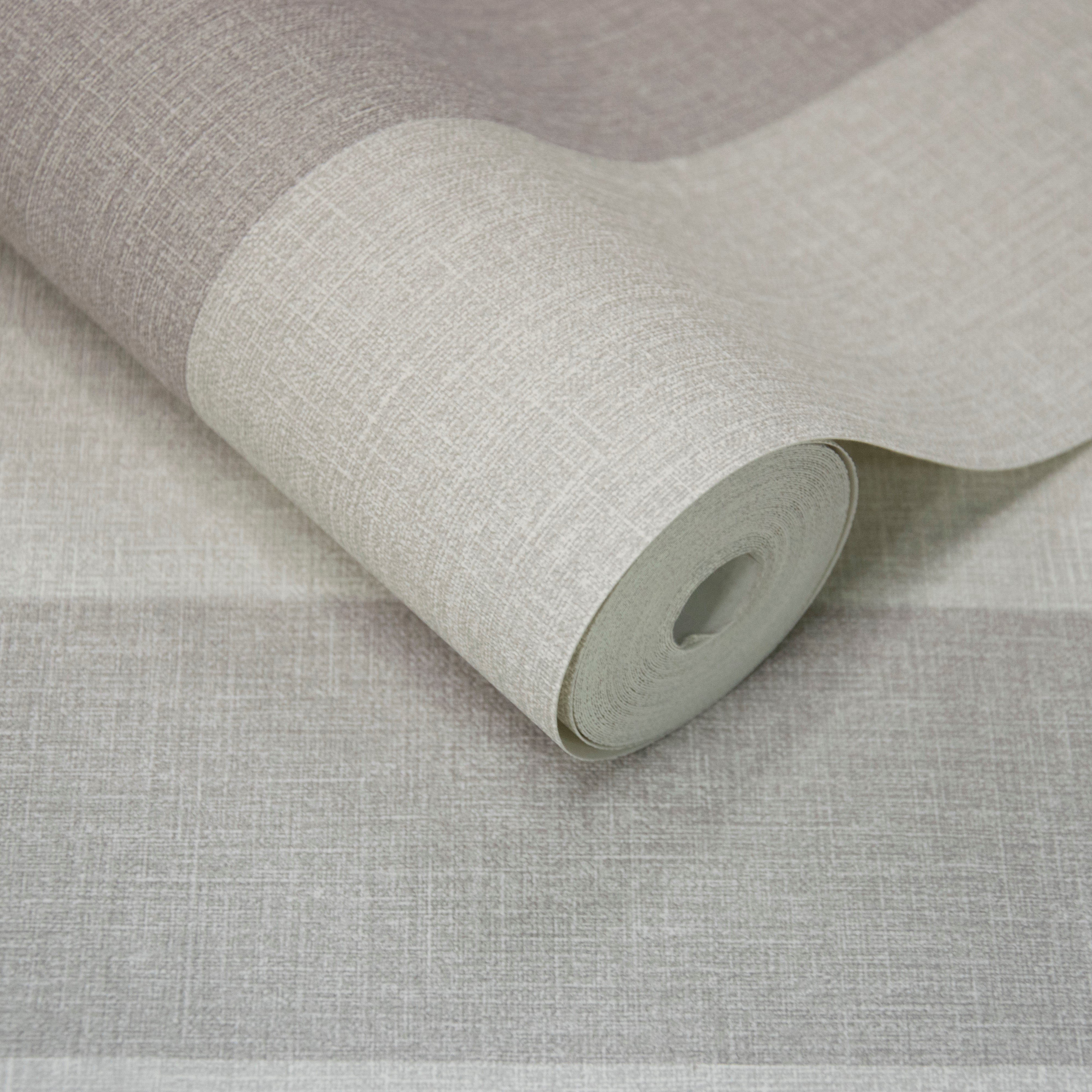 Grandeco Stratus Stripe Textured Antibacterial Wallpaper - Grey
