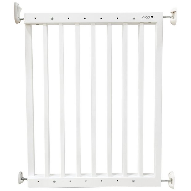 Buy Cuggl White Wooden Safety Gate Safety gates Argos