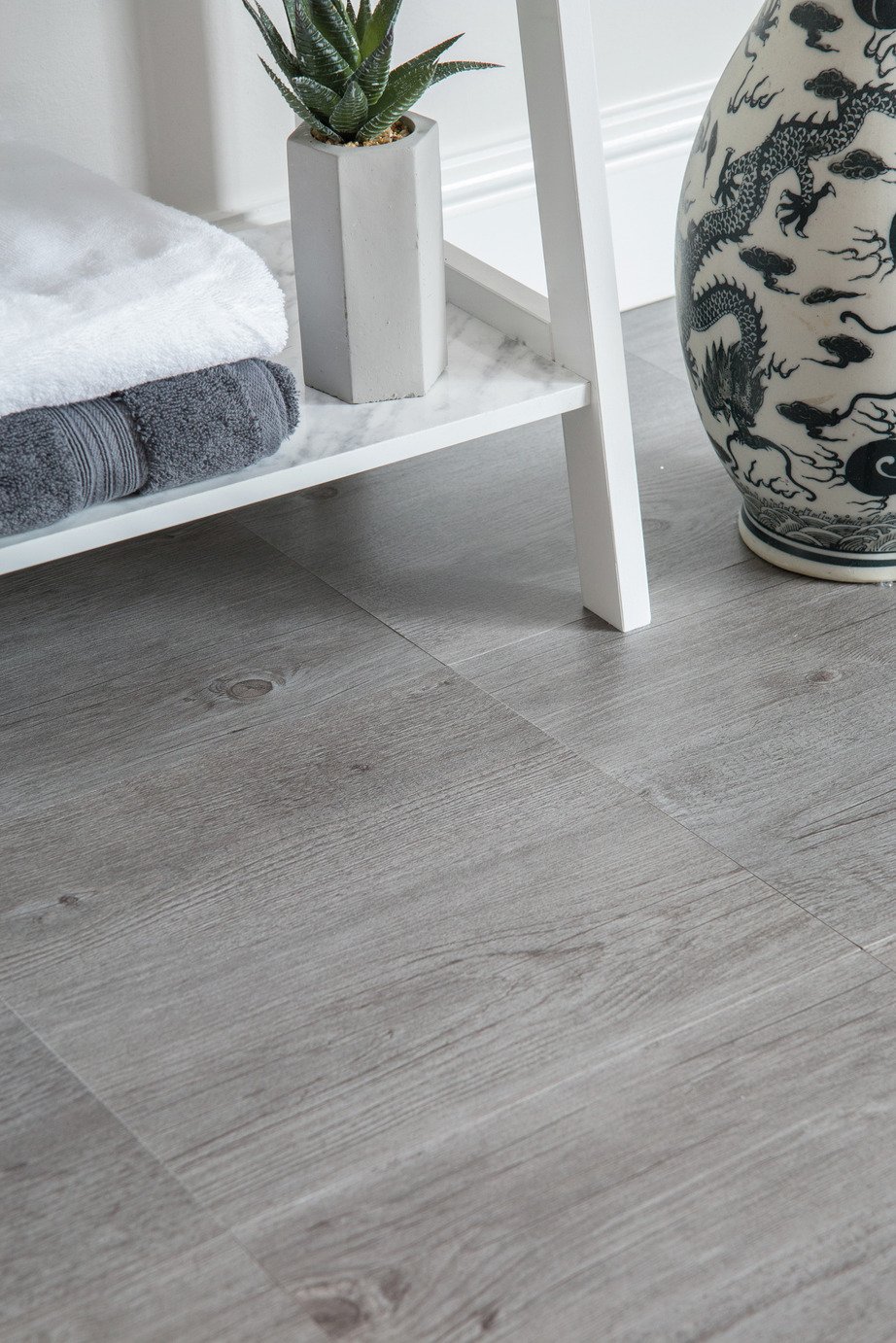 D-C-Fix Grey Wood Peel and Stick Vinyl Floor Tiles