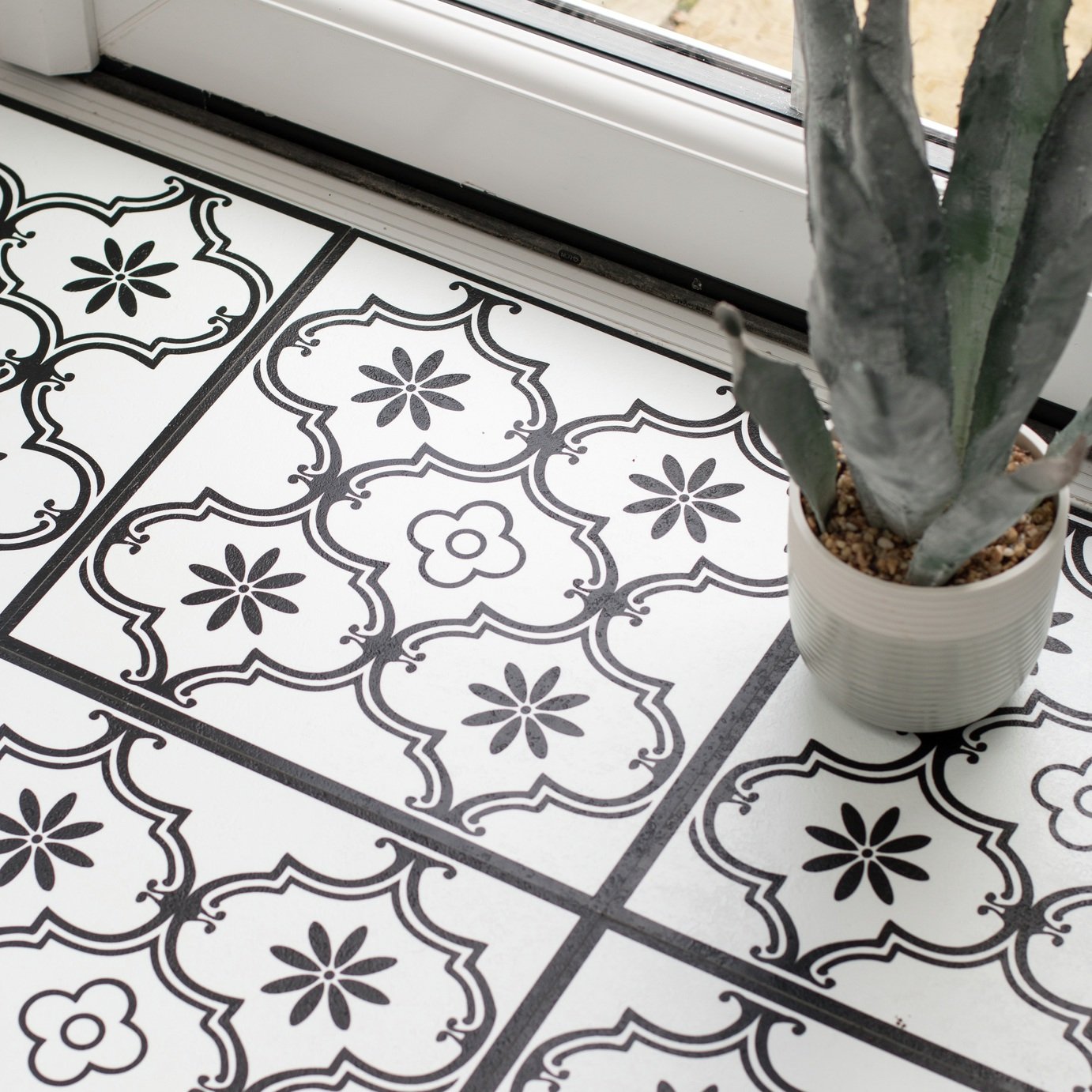 D-C-Fix Ornament Peel and Stick Vinyl Floor Tiles