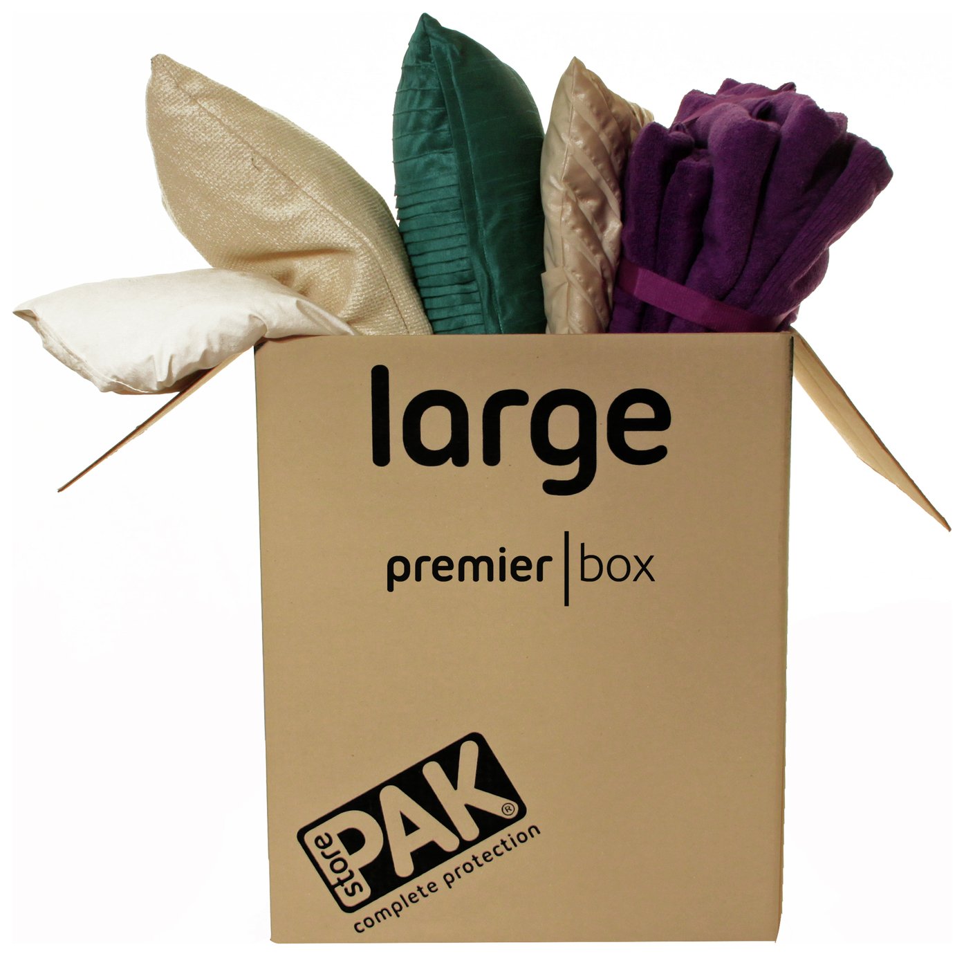 StorePAK HD Large Folded Cardboard Storage Boxes - Set of 5