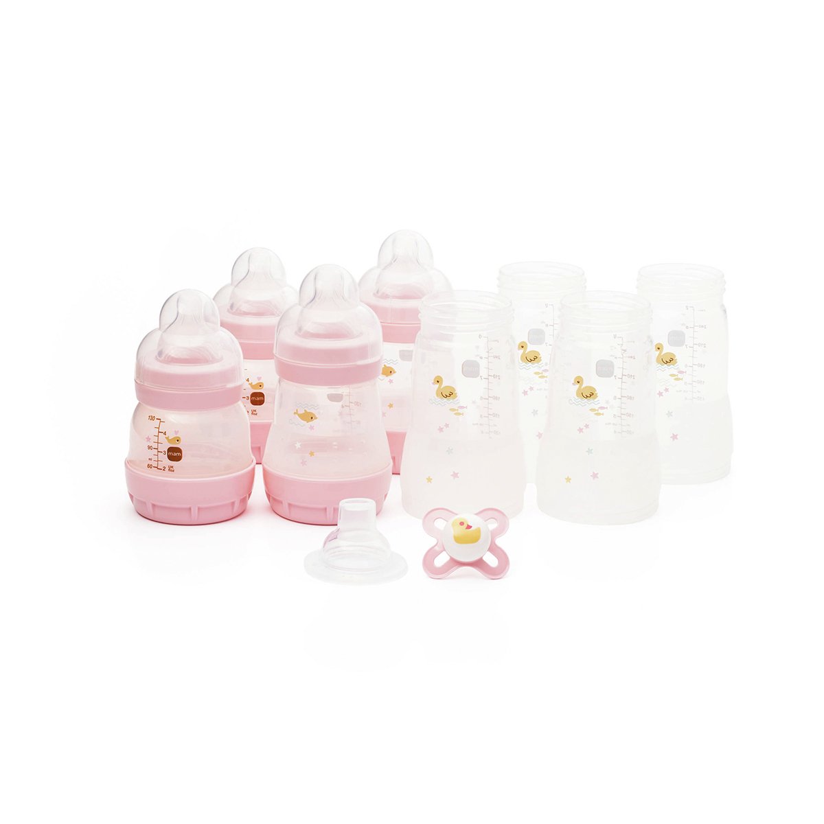 MAM Easy Start Anti-Colic Small Baby Bottle Set - Pink
