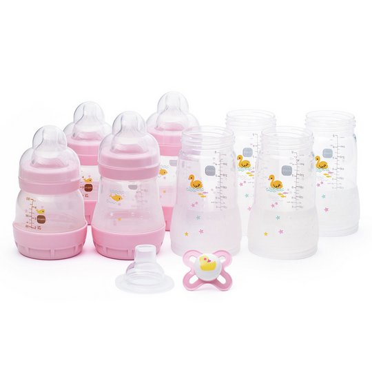 MAM Easy Start Anti-Colic Small Baby Bottle Set - Pink