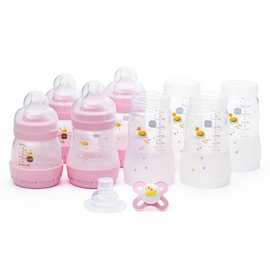 MAM Easy Start Anti-Colic Small Baby Bottle Set - Pink