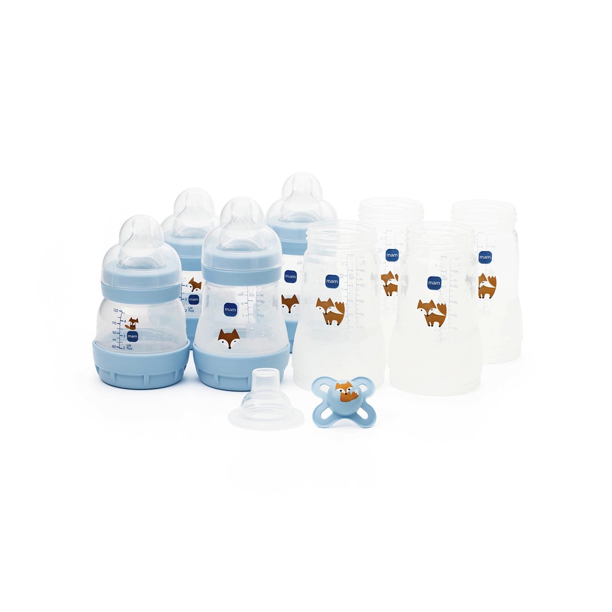 MAM Easy Start Anti-Colic Small Baby Bottle Set - Blue