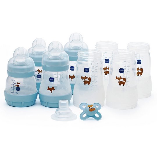 MAM Easy Start Anti-Colic Small Baby Bottle Set - Blue