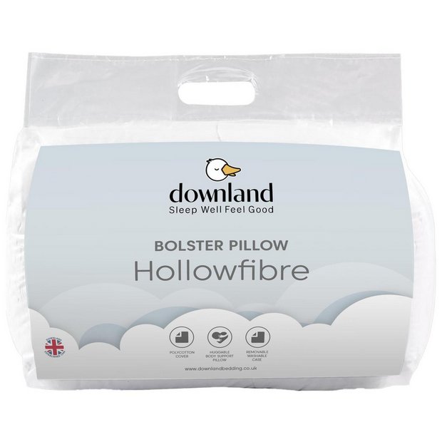 Buy Downland 4ft6 Bolster Medium Firm Pillow Free Pillowcase Pillows Argos