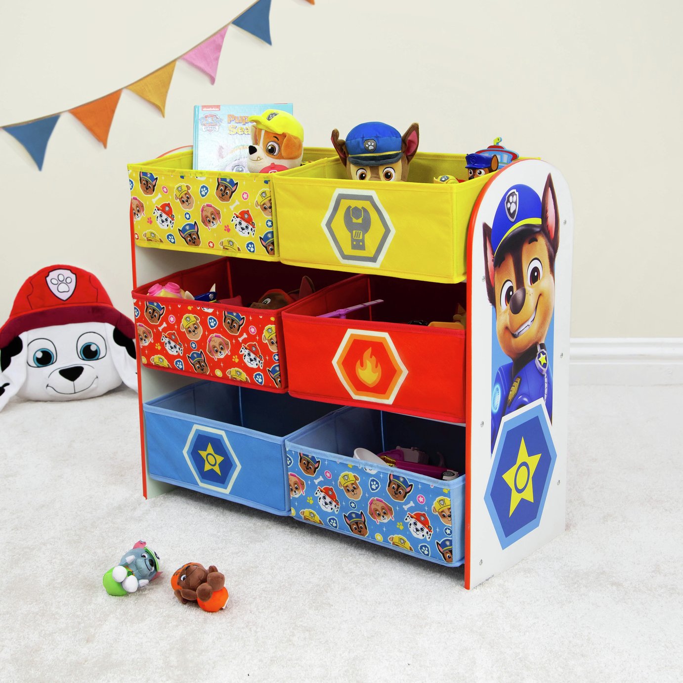 Paw Patrol 3 Tier Kids Basket Storage Unit