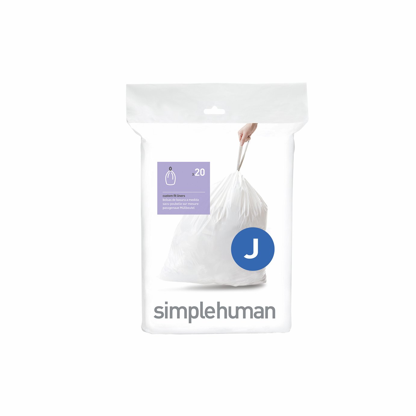 Simplehuman 45L Code J Bin Liners - Pack of 100