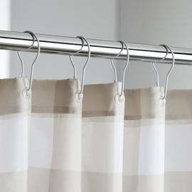 Argos Home Shower Curtain Rings - White