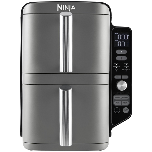 Buy Ninja Double Stack XL SL400UK 9.5L Air Fryer Grey Air fryers and fryers Argos