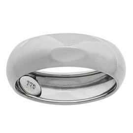 Revere 9ct White Gold D-Shape Wedding Ring - 6mm