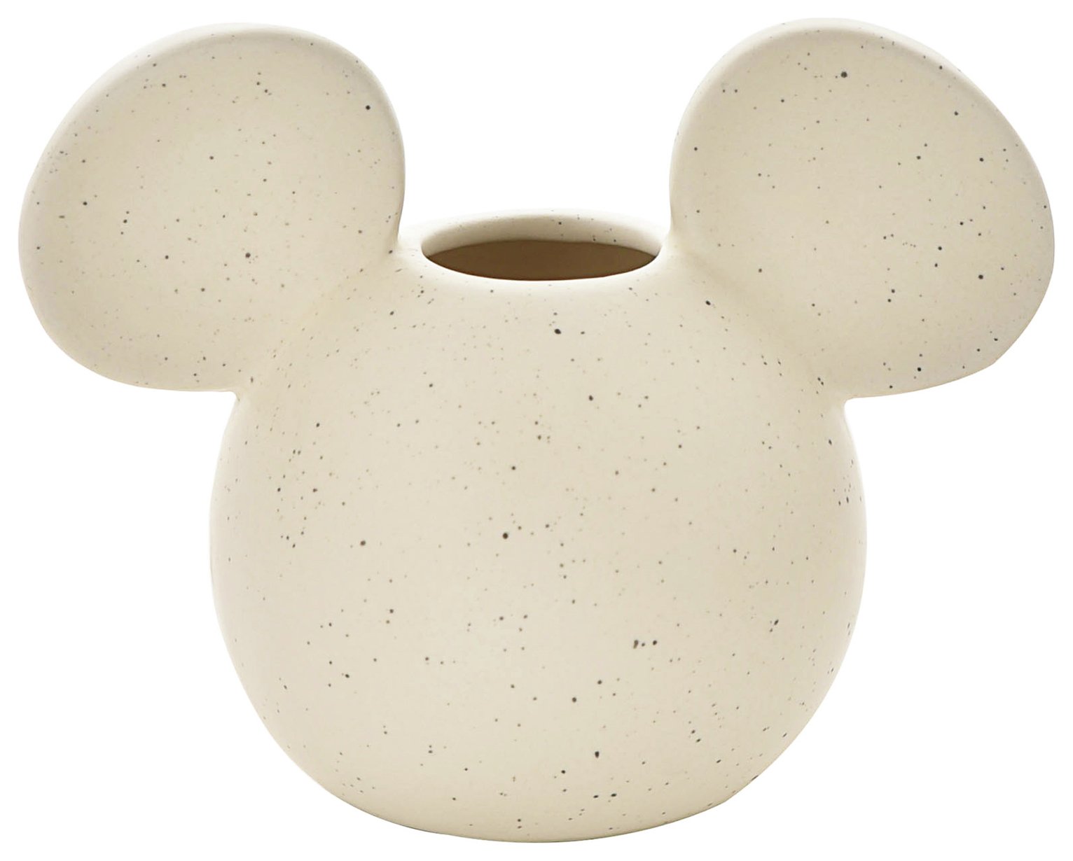 Disney Mickey Mouse Head Speckle Stoneware Vase - Natural