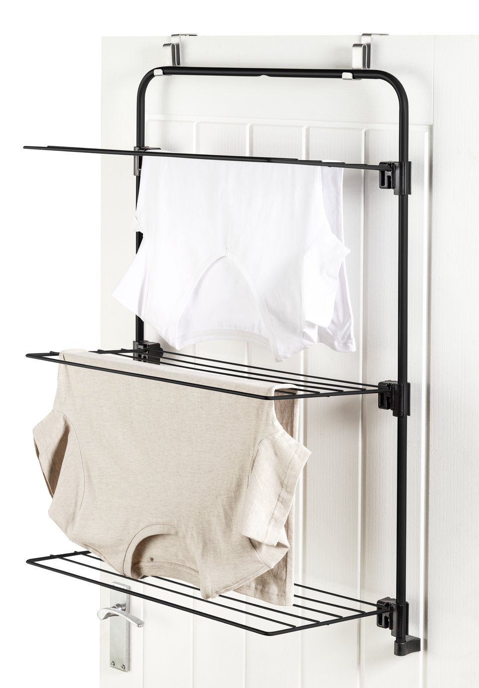Argos Home 11m Over the Door Clothes Indoor Airer - Black