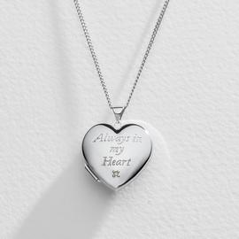 Moon & Back 'In My Heart' Photo Locket  Pendant Necklace