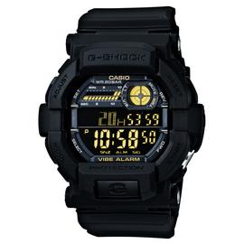 Buy Casio G Shock Men s Vibration Alert Black Resin Strap Watch Men s watches Argos