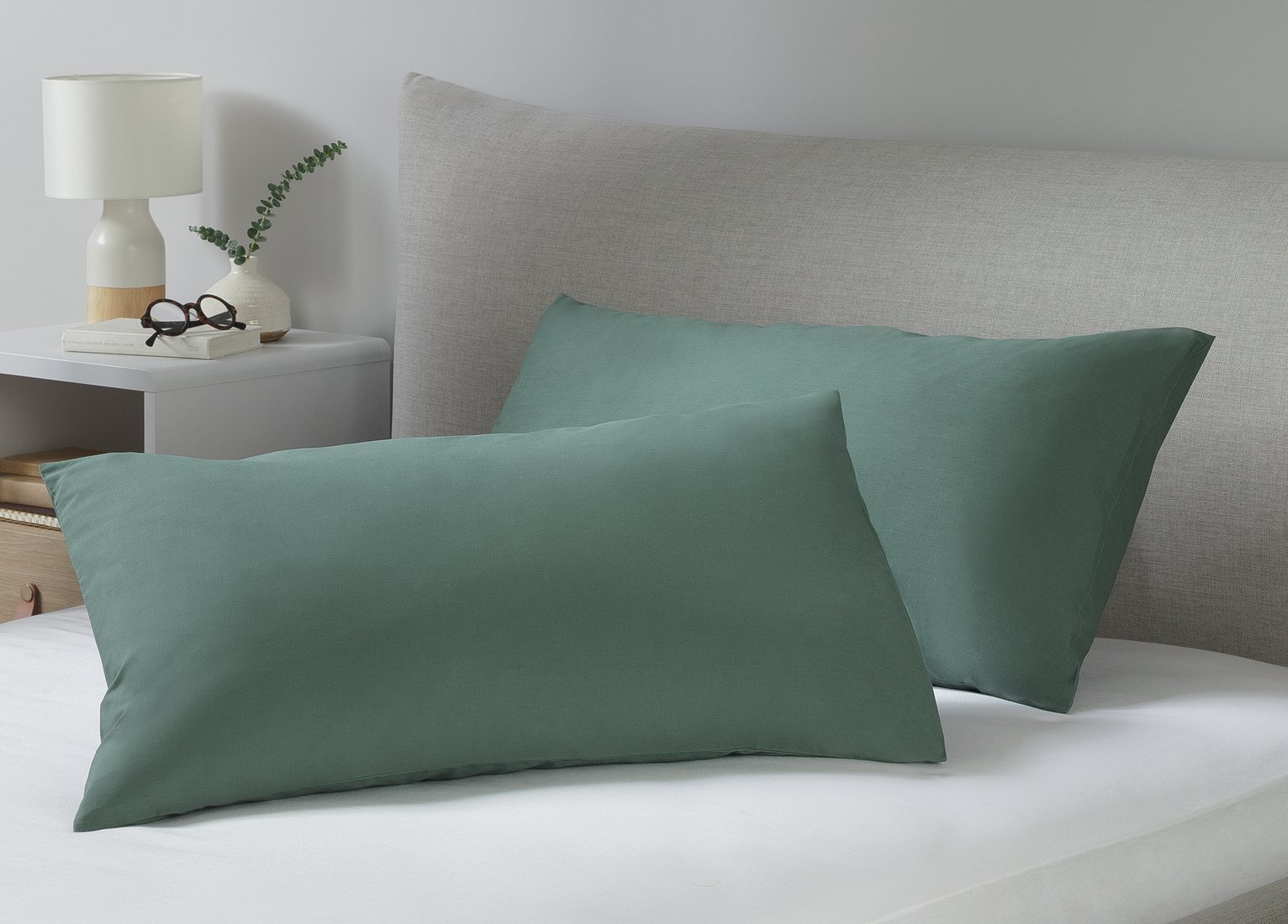 Habitat Cotton Rich 180 TC Standard Pillowcase Pair