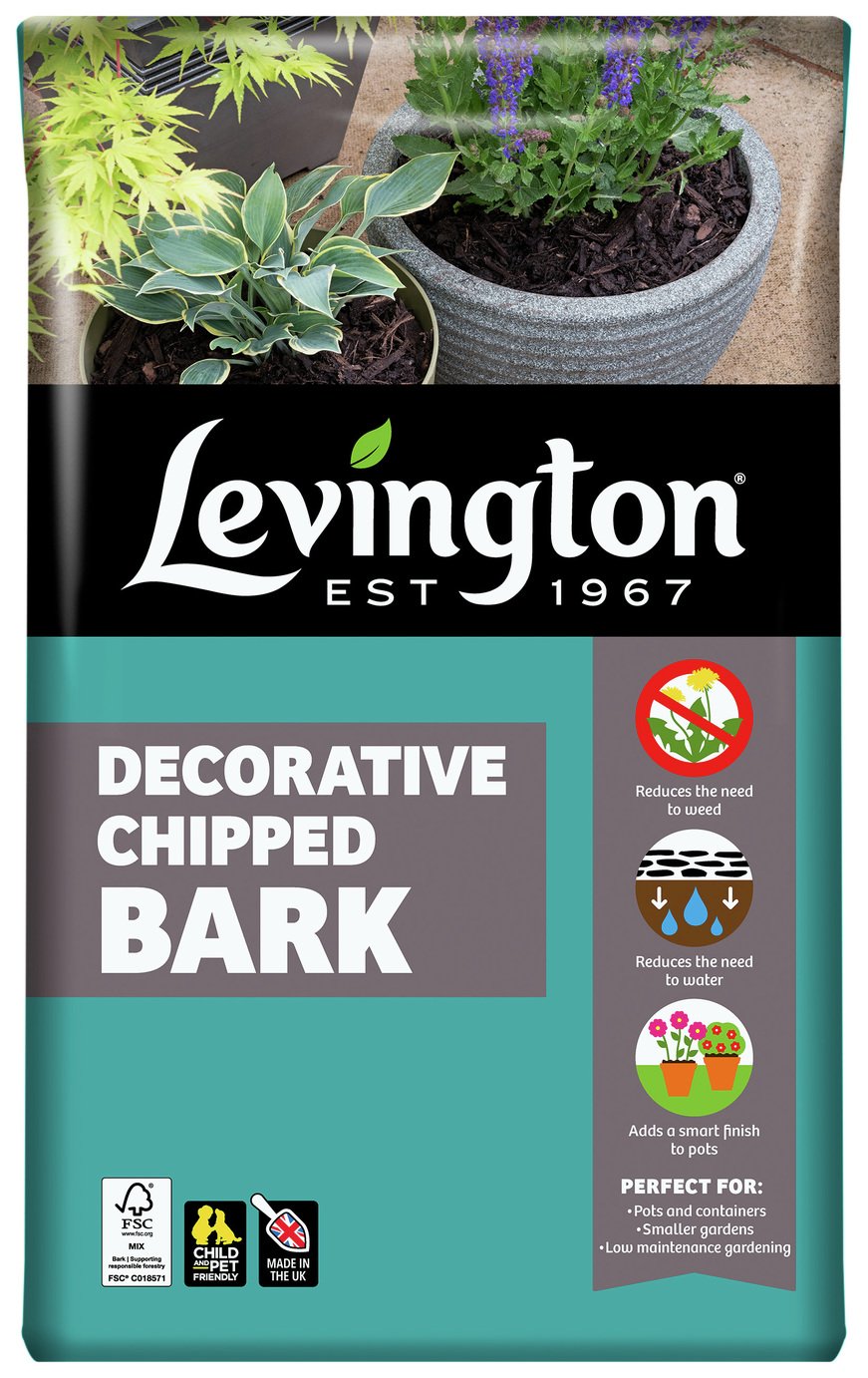 Levington Decorative Chipped Bark - 40L