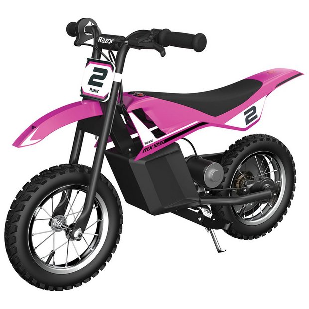 Buy Razor MX125 Electric Dirt Bike Motorbike For Kids Pink Electric ride ons Argos