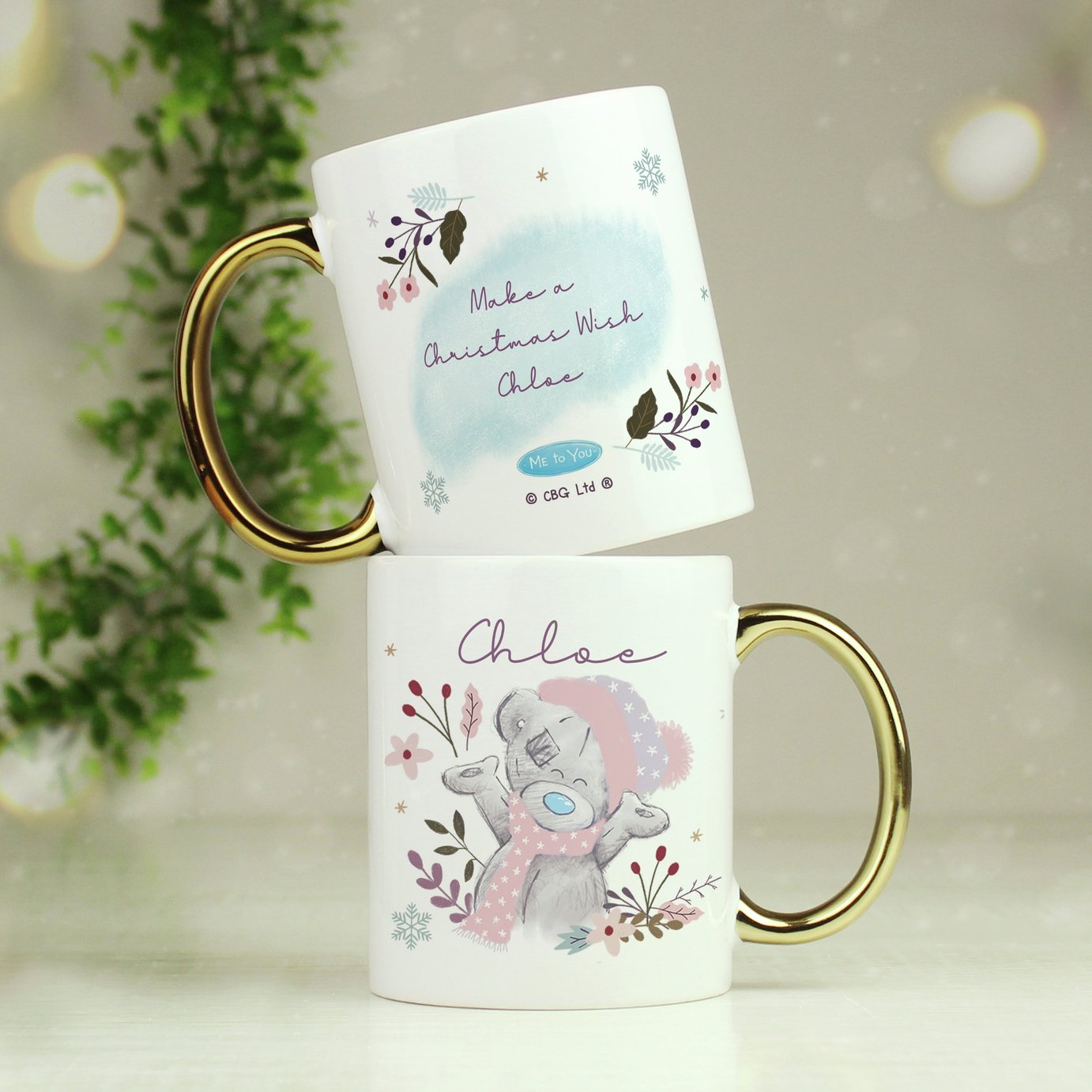 Personalised Message Me To You Tatty Teddy Cosy Winter Mug