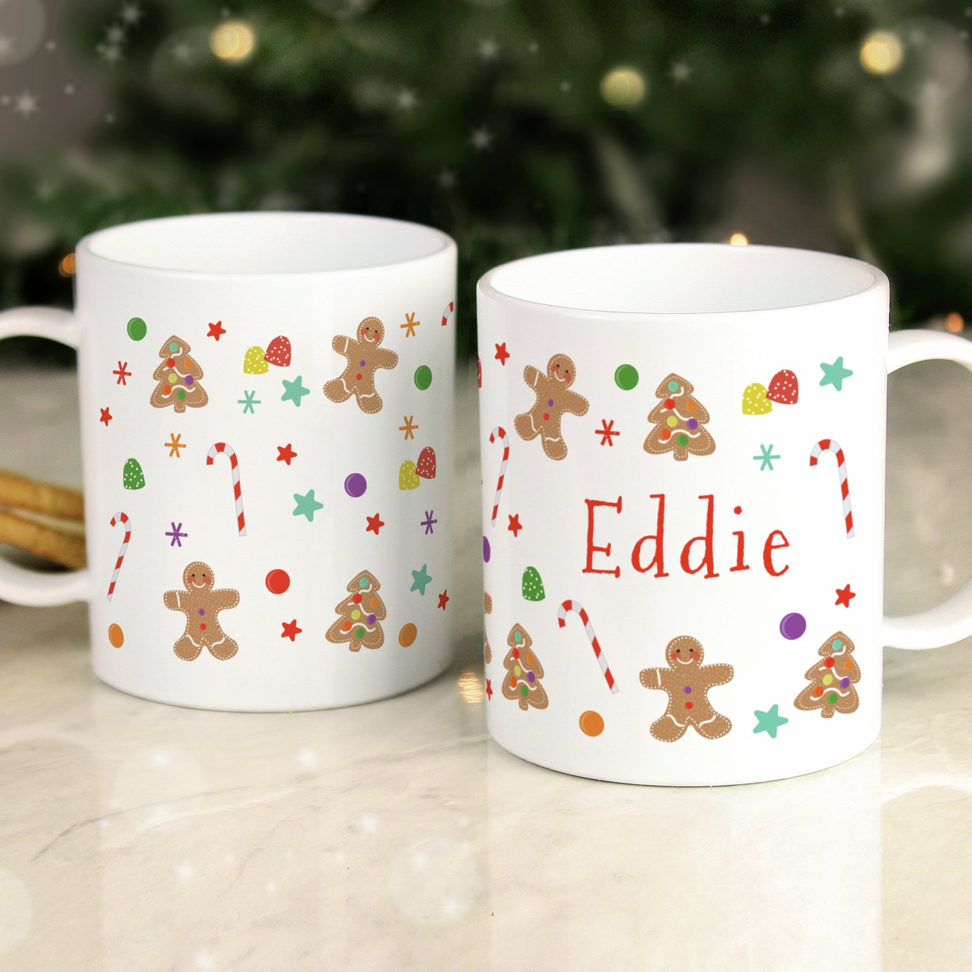 Personalised Message Gingerbread Mug