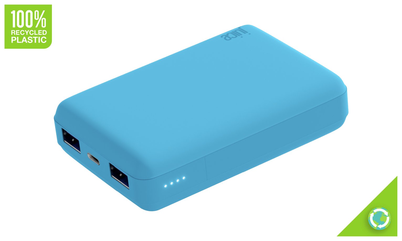 Juice 12000mAh Portable Power Bank - Aqua