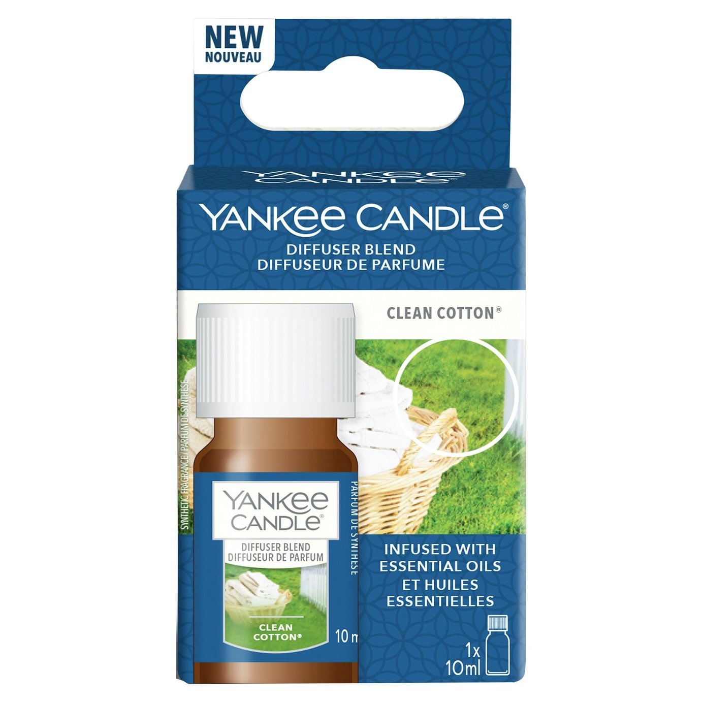 Yankee Candle Ultrasonic 10ml Diffuser Refill - Clean Cotton