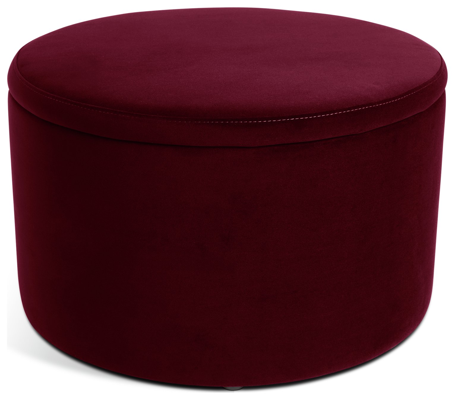 Habitat Large Dex Velvet Storage Footstool