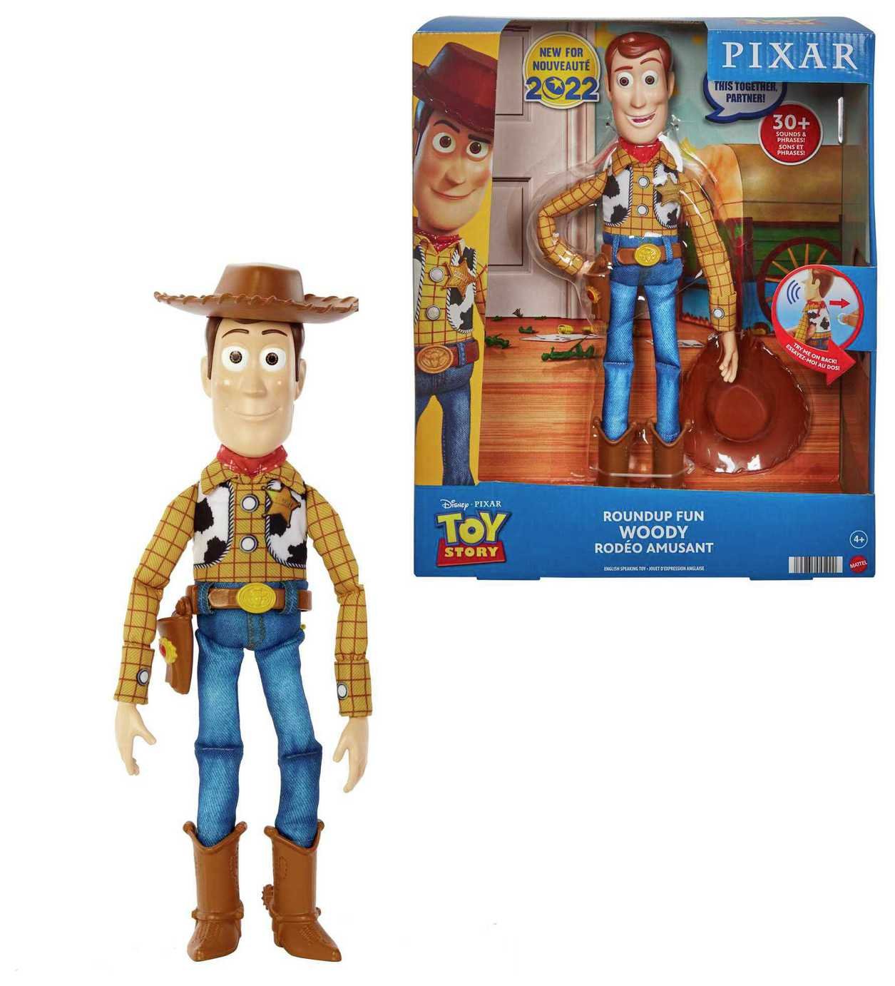 Toy Story Roundup Fun Woody Talking Doll Figure