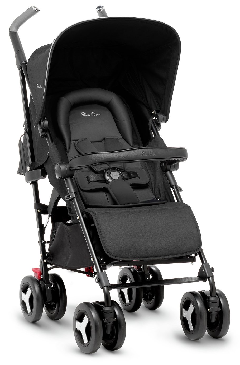 black silver cross pushchair