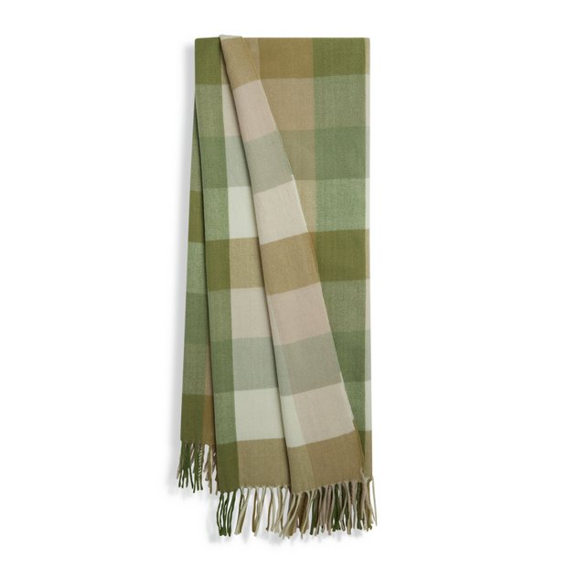 Buy Habitat Woven Brushed Check Throw 125x150cm Blankets and throws Habitat