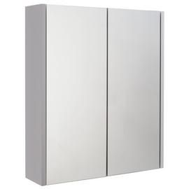Argos Home 2 Door Mirrored Bathroom Cabinet - White