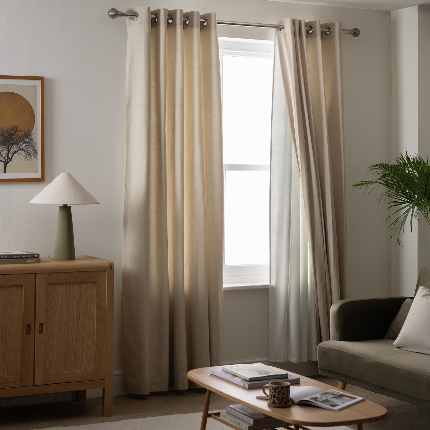 Argos Home Thermal Curtain Lining - White