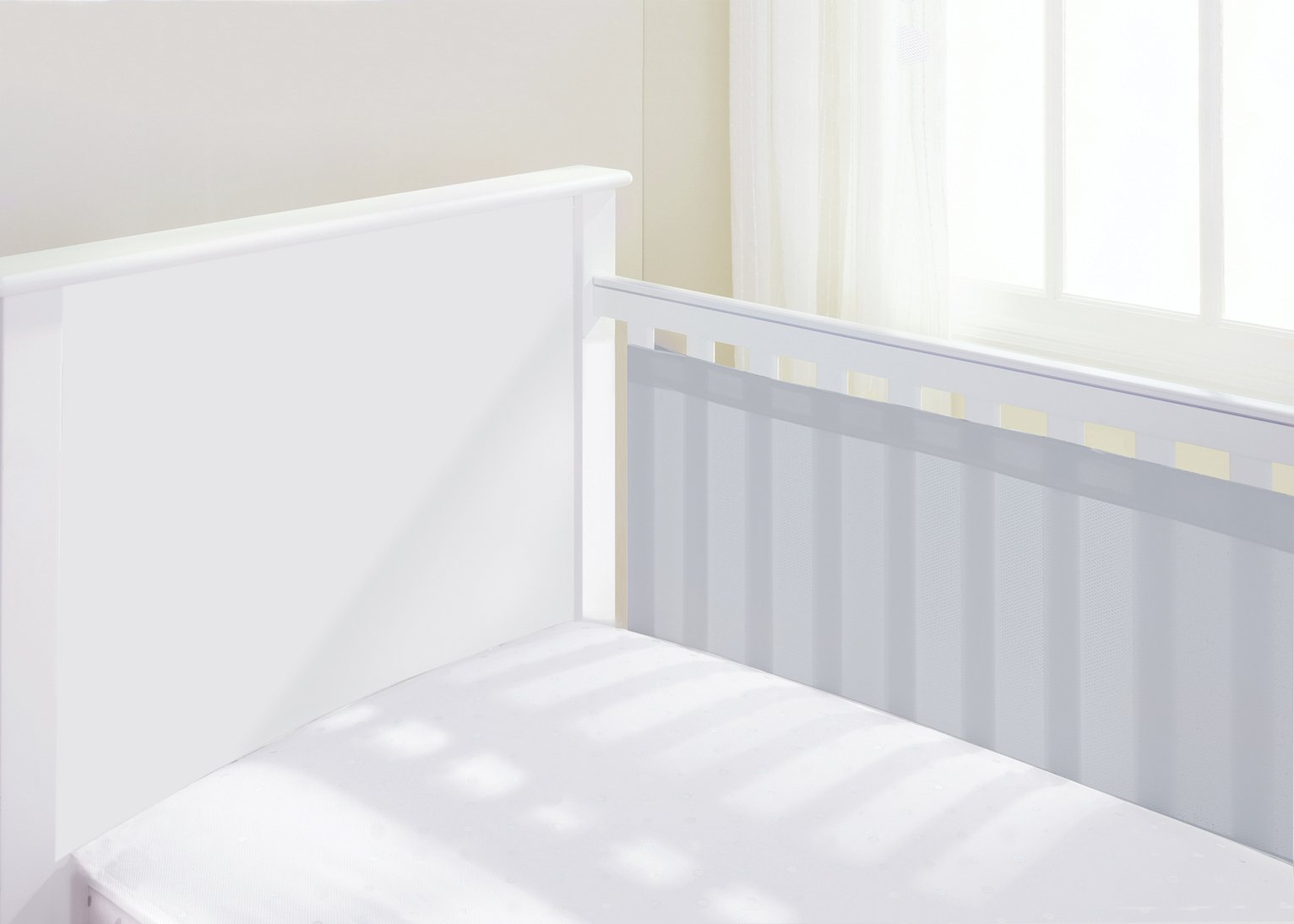 BreathableBaby 2 Sided Airflow Cot Liner - Grey