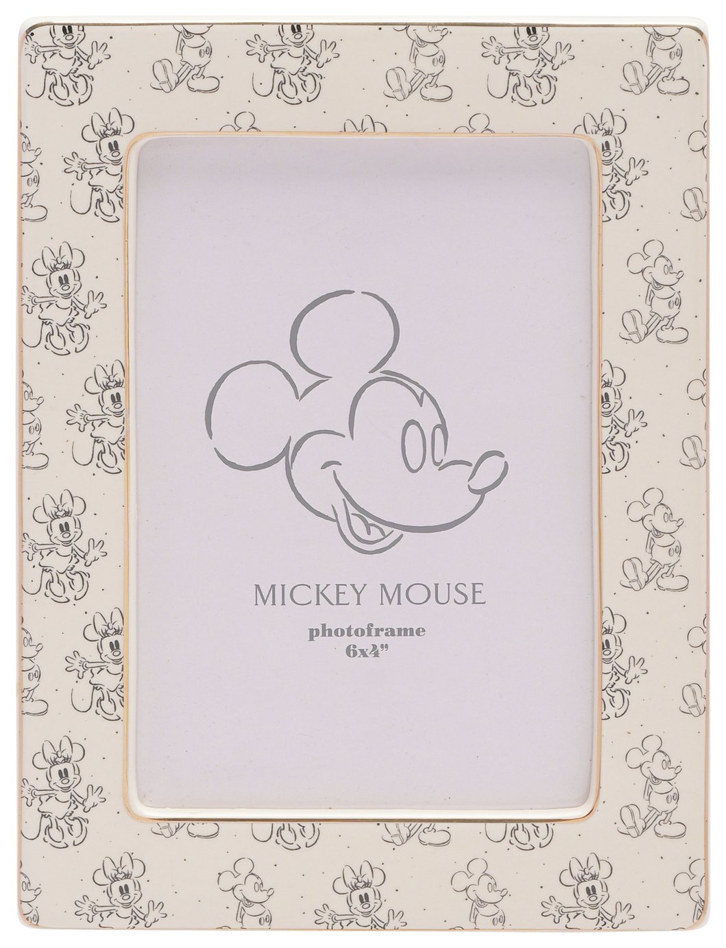 Disney Mickey And Minnie Mouse Frame - White - 4x6"