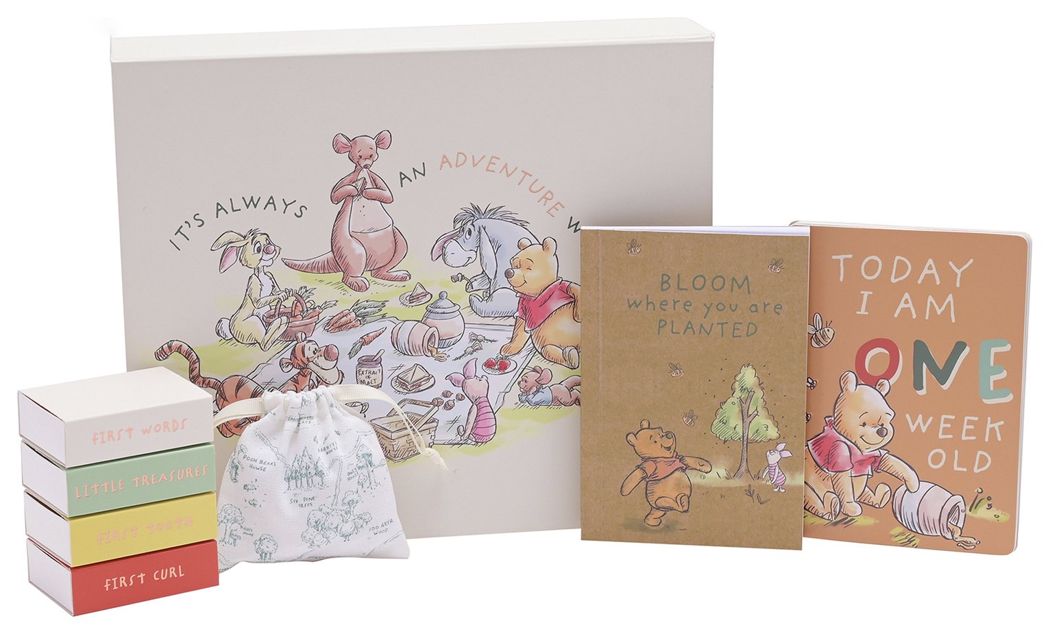 Disney Winnie The Pooh Keepsake Box And Milestone Gift Cards