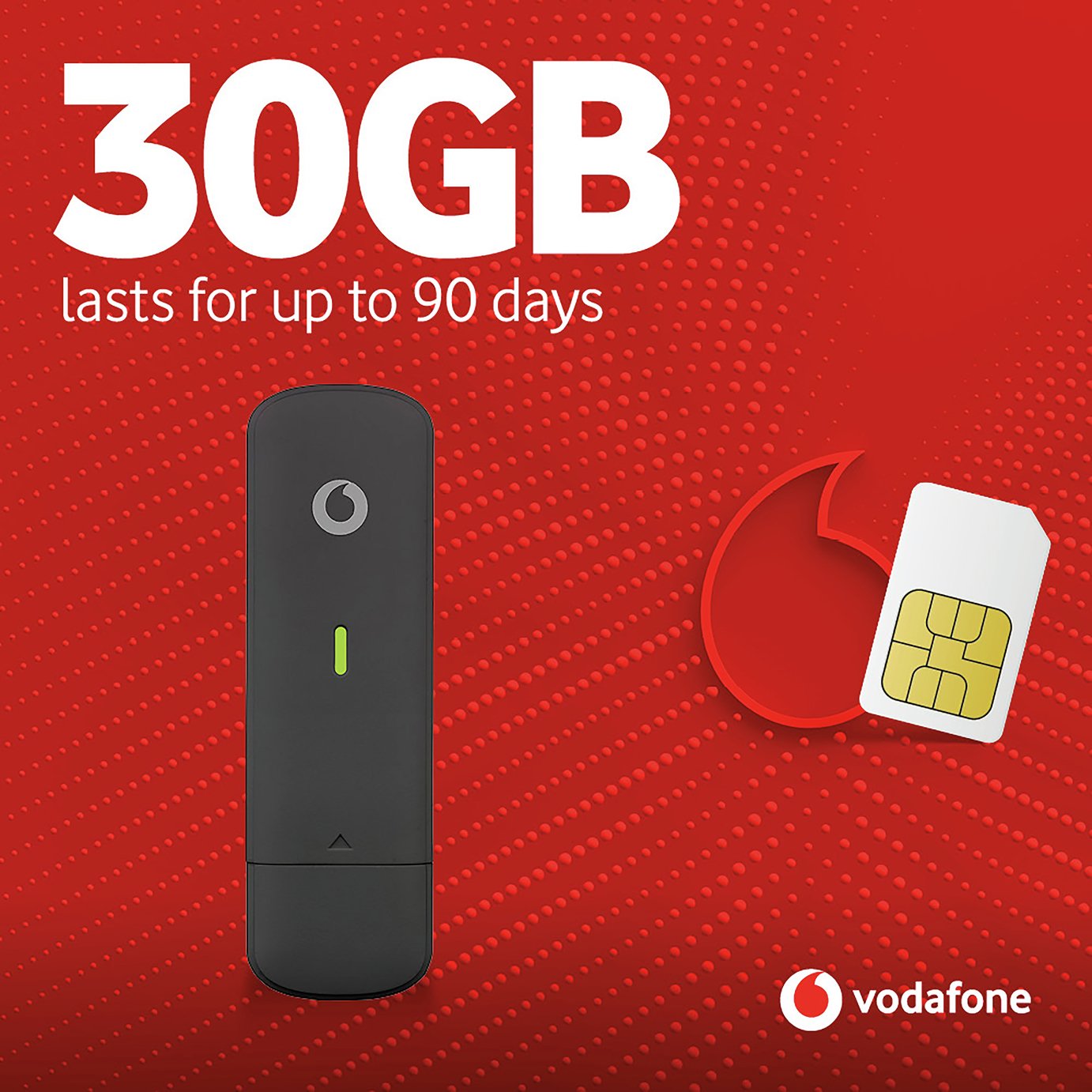 Vodafone 30GB Data Dongle - 90 Days