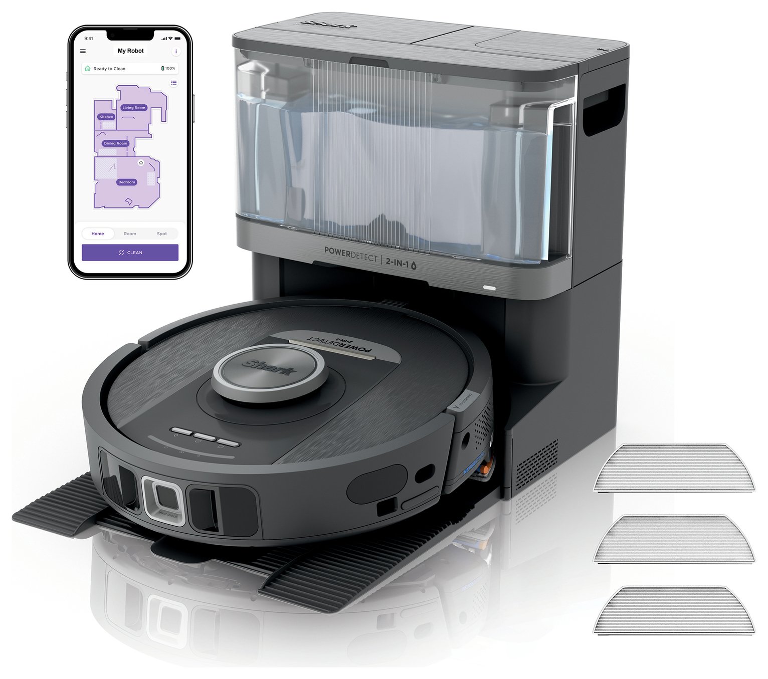 Shark PowerDetect NeverTouch 2-in-1 Robot Vacuum & Mop