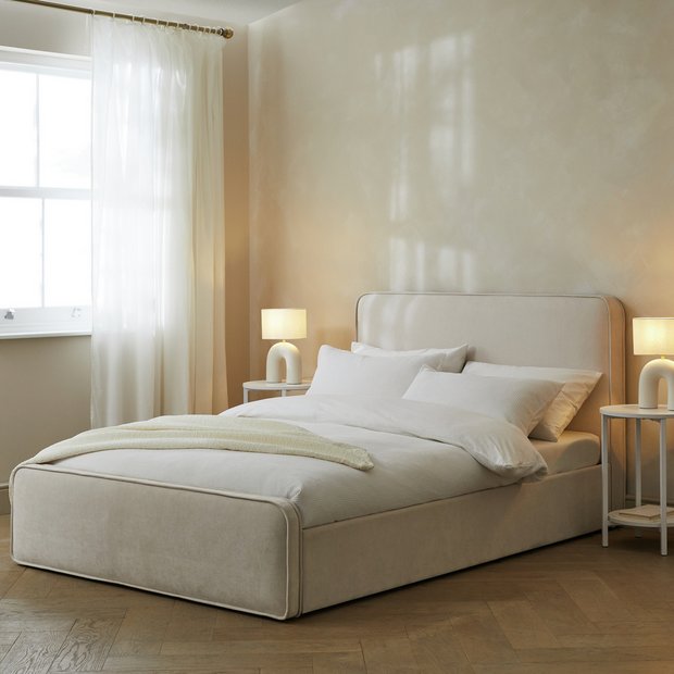 Buy Habitat Ruxley Kingsize Drawer Storage Bed Frame - Natural | Bed frames | Argos