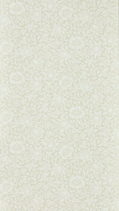 Morris & Co. Mallow Neutral Floral Wallpaper