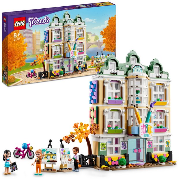 Buy LEGO Friends Emma s Art School House with DOTS Set 41711