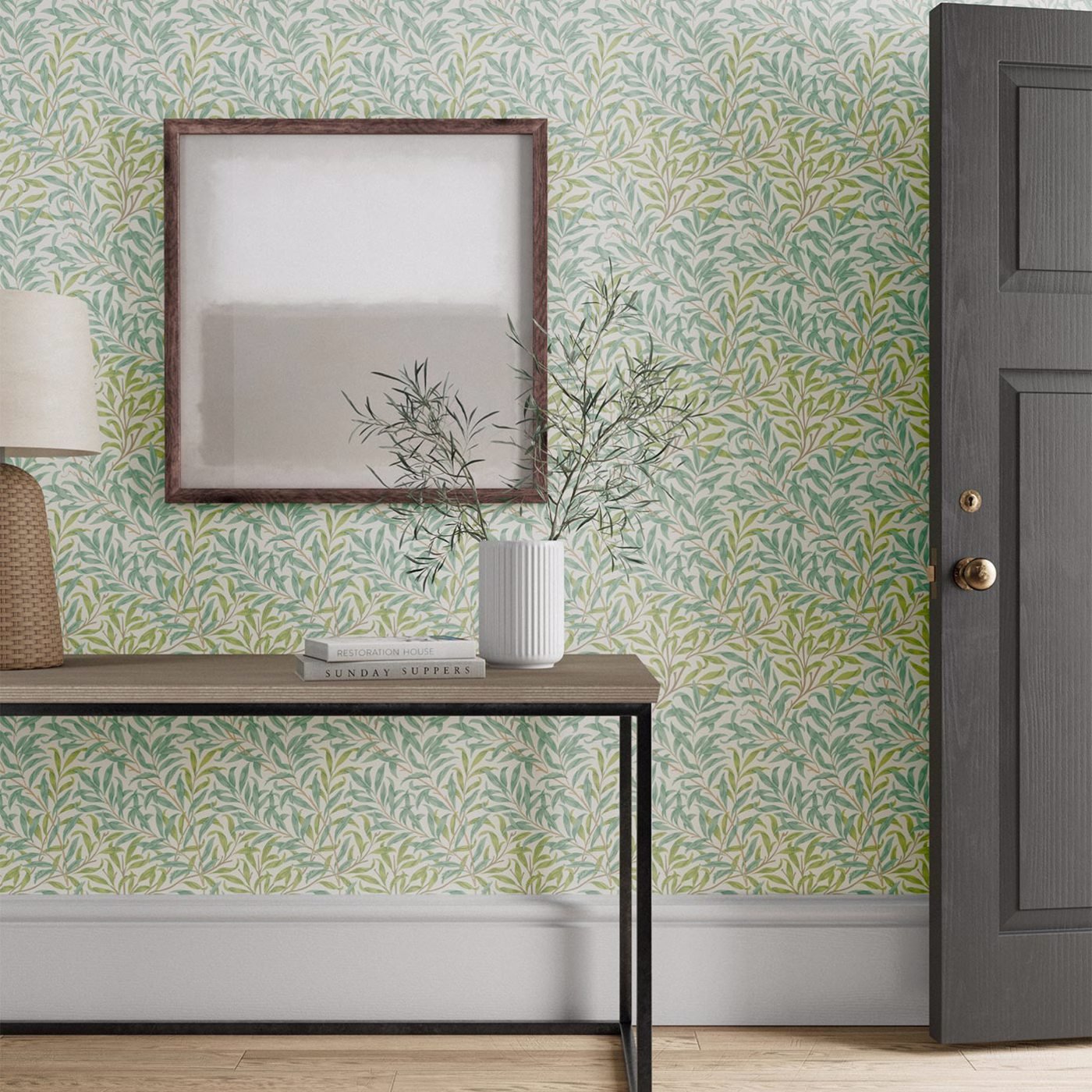 Morris & Co. Willow Bough Blue Floral Wallpaper