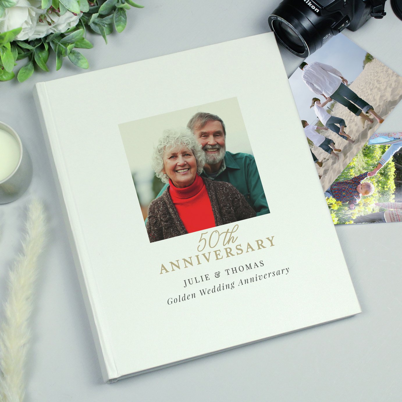 Personalised Message 50th Anniversary Photo Album