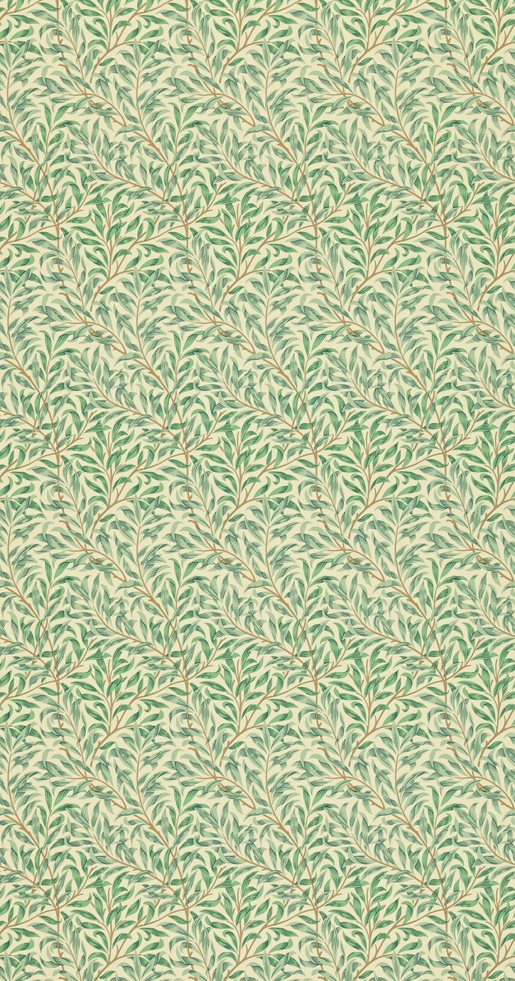 Morris & Co. Willow Bough Minor Leaf Green Floral Wallpaper