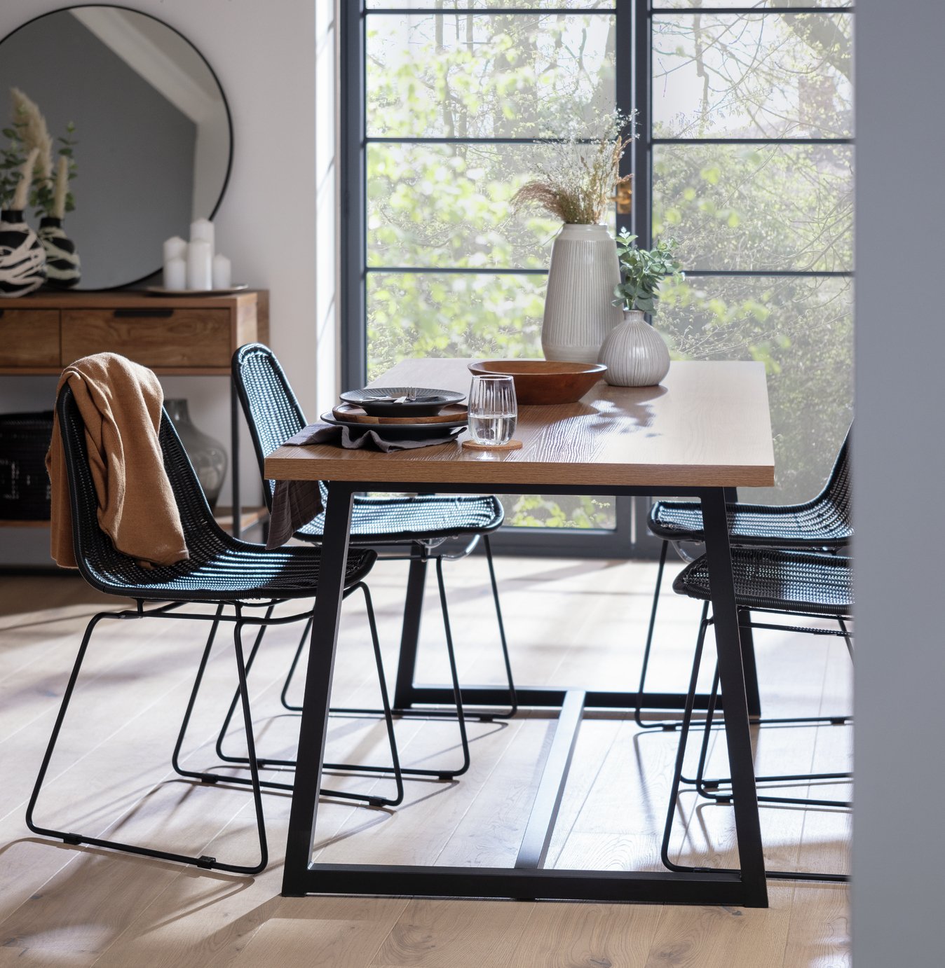 Habitat Nomad 160cm Dining Table - Natural