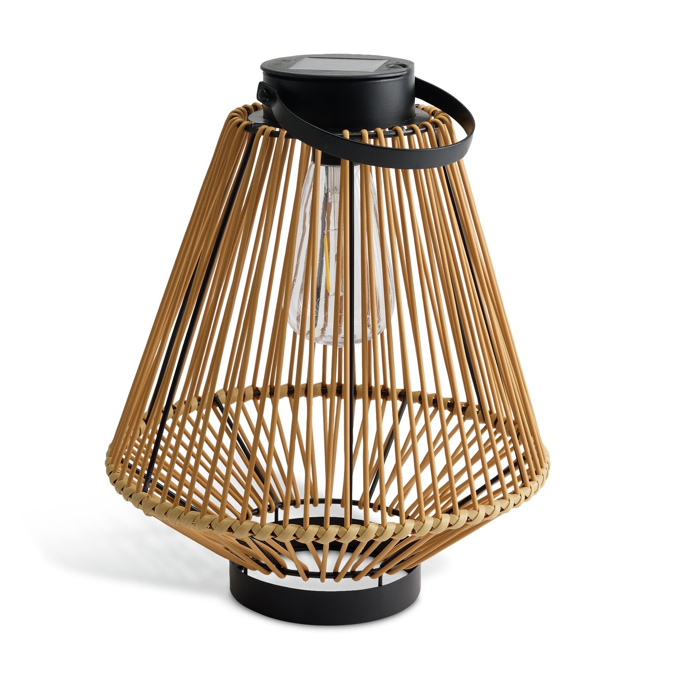 Habitat Solar Rattan Lantern