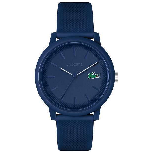 Buy Lacoste Men s 12 12 Navy Silicone Strap Watch Men s watches