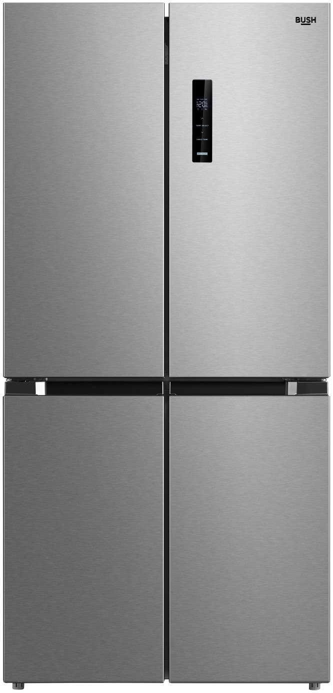 Bush MEMD4S4DR23E American Fridge Freezer - Stainless Steel