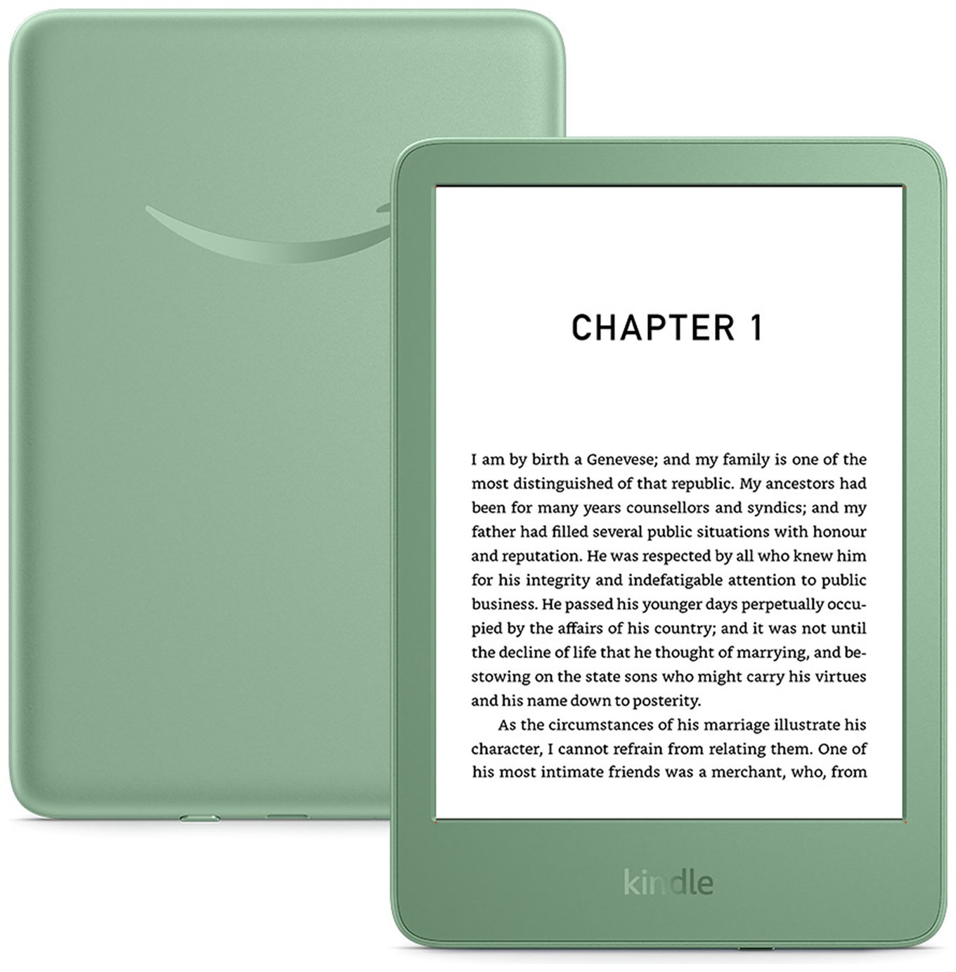 Amazon Kindle 2024 6 Inch 16GB Wi-Fi E-Reader - Matcha Green